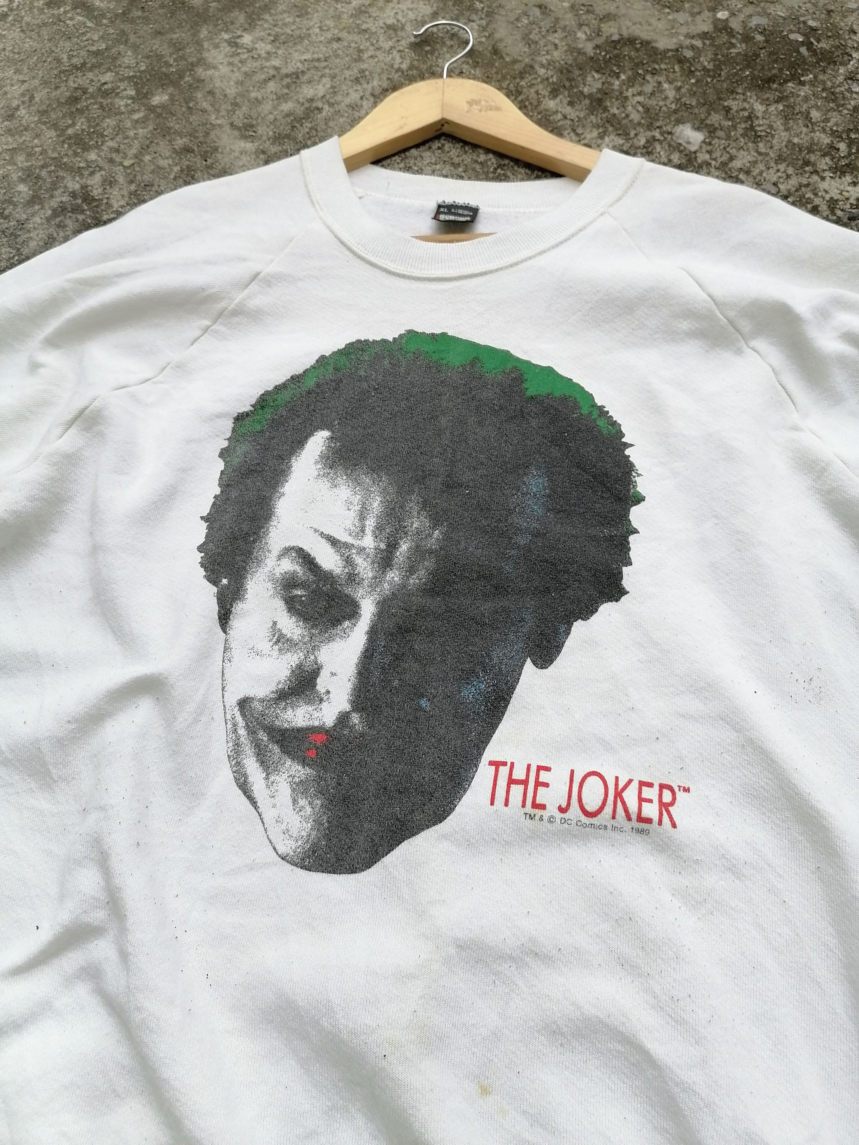 DC Comics × Vintage Vintage 80s Screen Stars Joker DC Sweatshirt Size US M / EU 48-50 / 2 - 1 Thumbnail