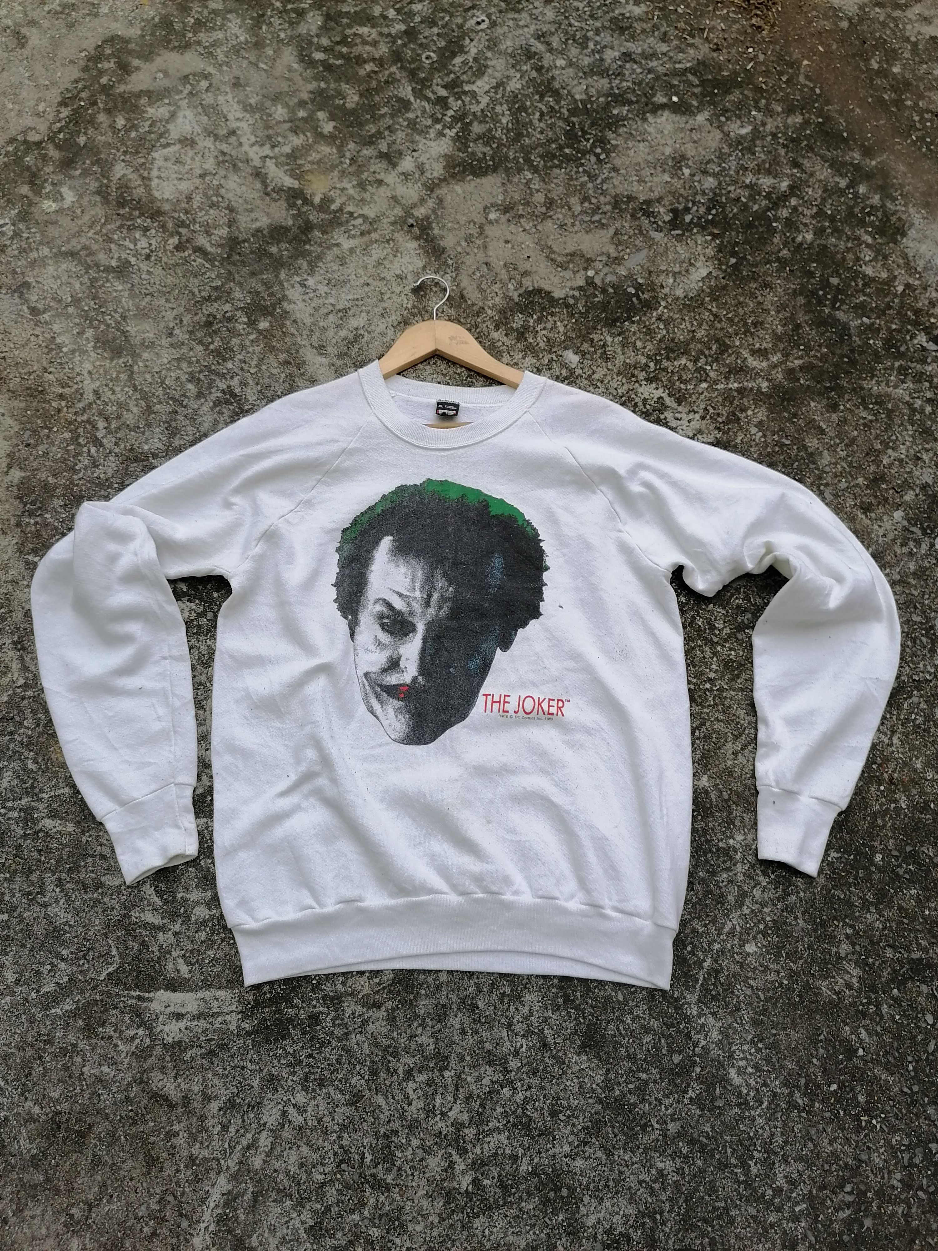 SCREEN STARS / 80ｓ/DCコミックR/JOCKER/Tシャツ/XL/コットン/WHT SCREEN STARS◇80s/DCコミックR/JOCKER/Tシャツ/XL/コットン/WHT