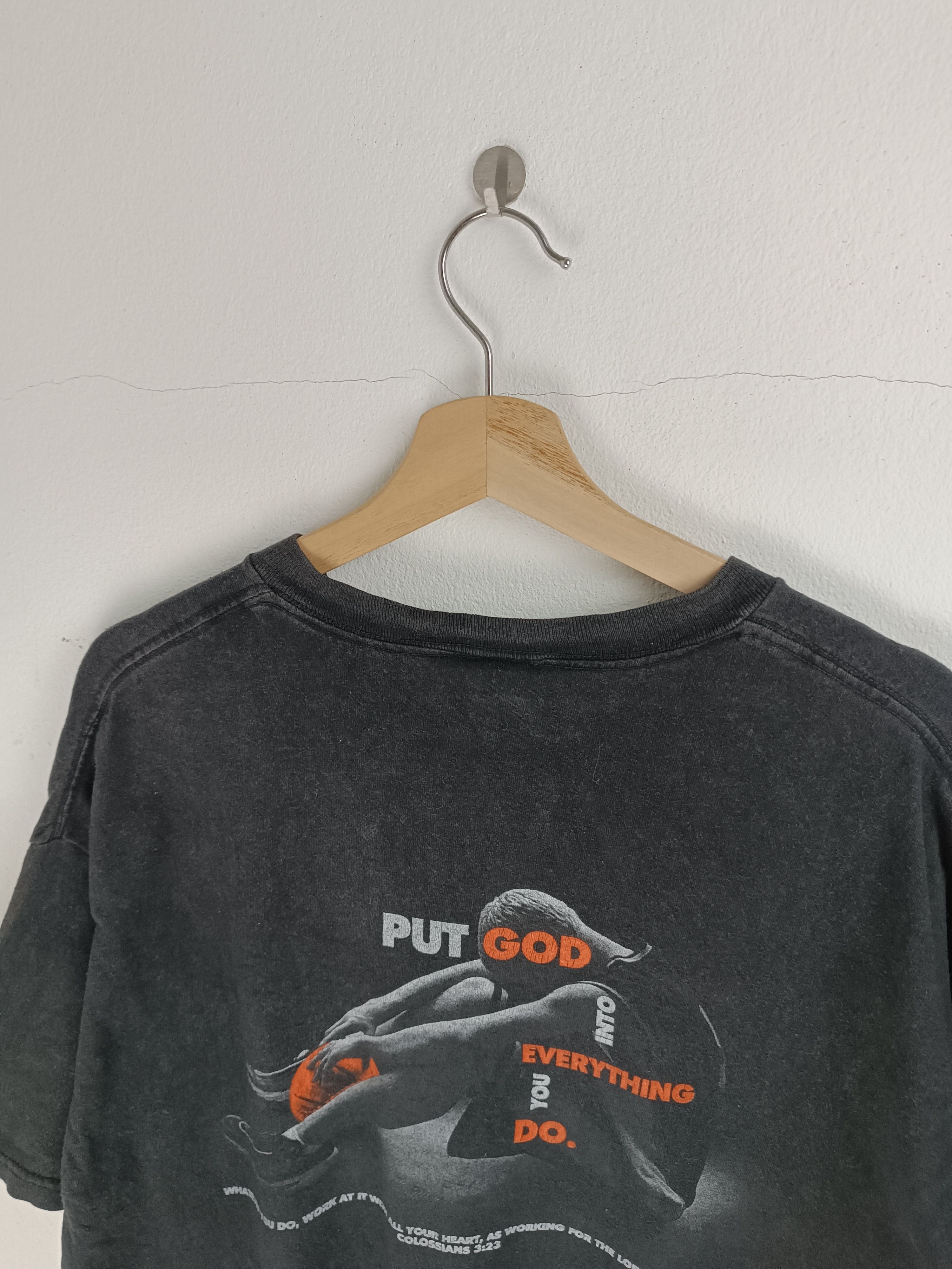 Vintage VINTAGE COLOSSIANS 3:23 HUMOR ADULT QUOTES WISDOM TEE Size US XL / EU 56 / 4 - 17 Thumbnail