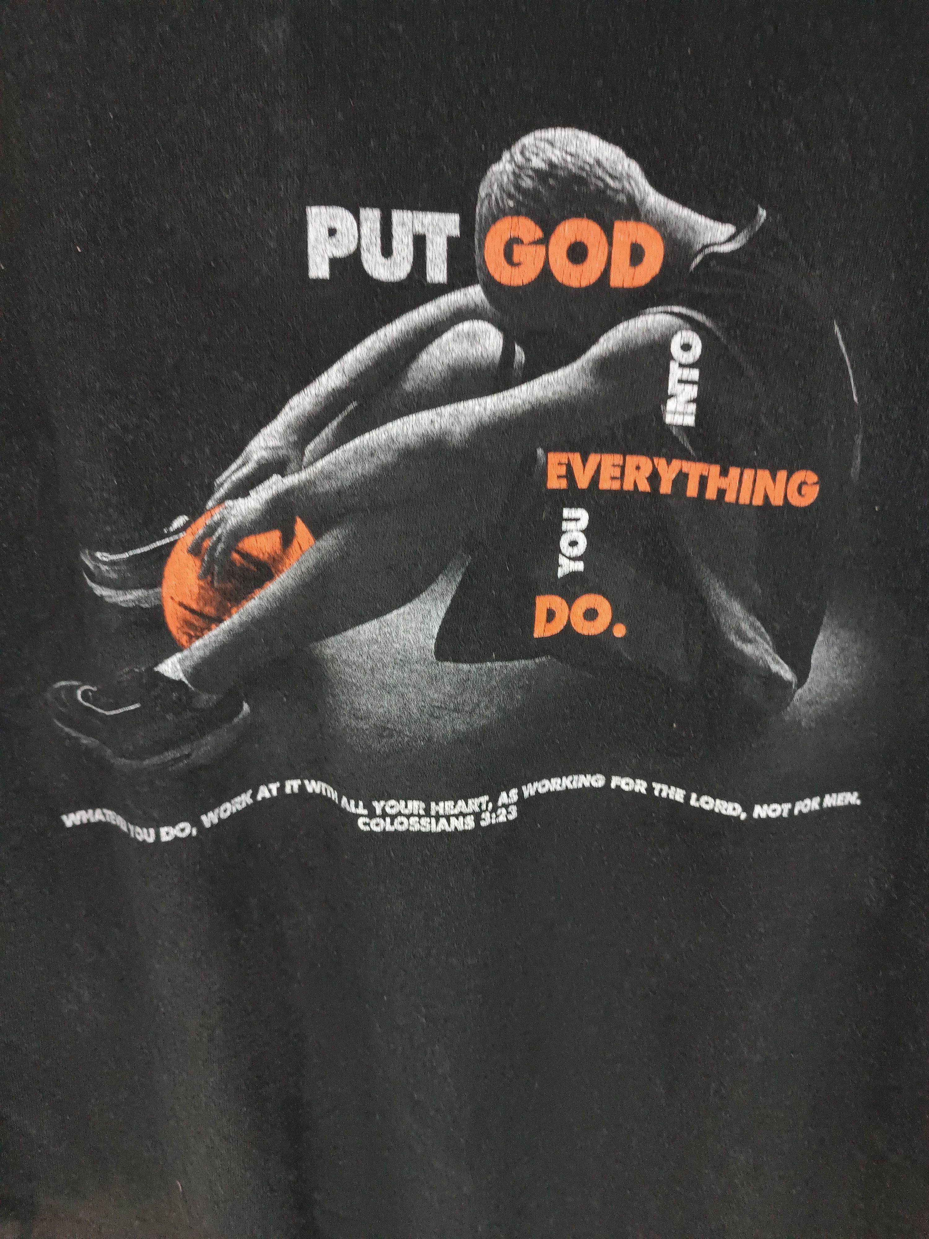 Vintage VINTAGE COLOSSIANS 3:23 HUMOR ADULT QUOTES WISDOM TEE Size US XL / EU 56 / 4 - 15 Thumbnail