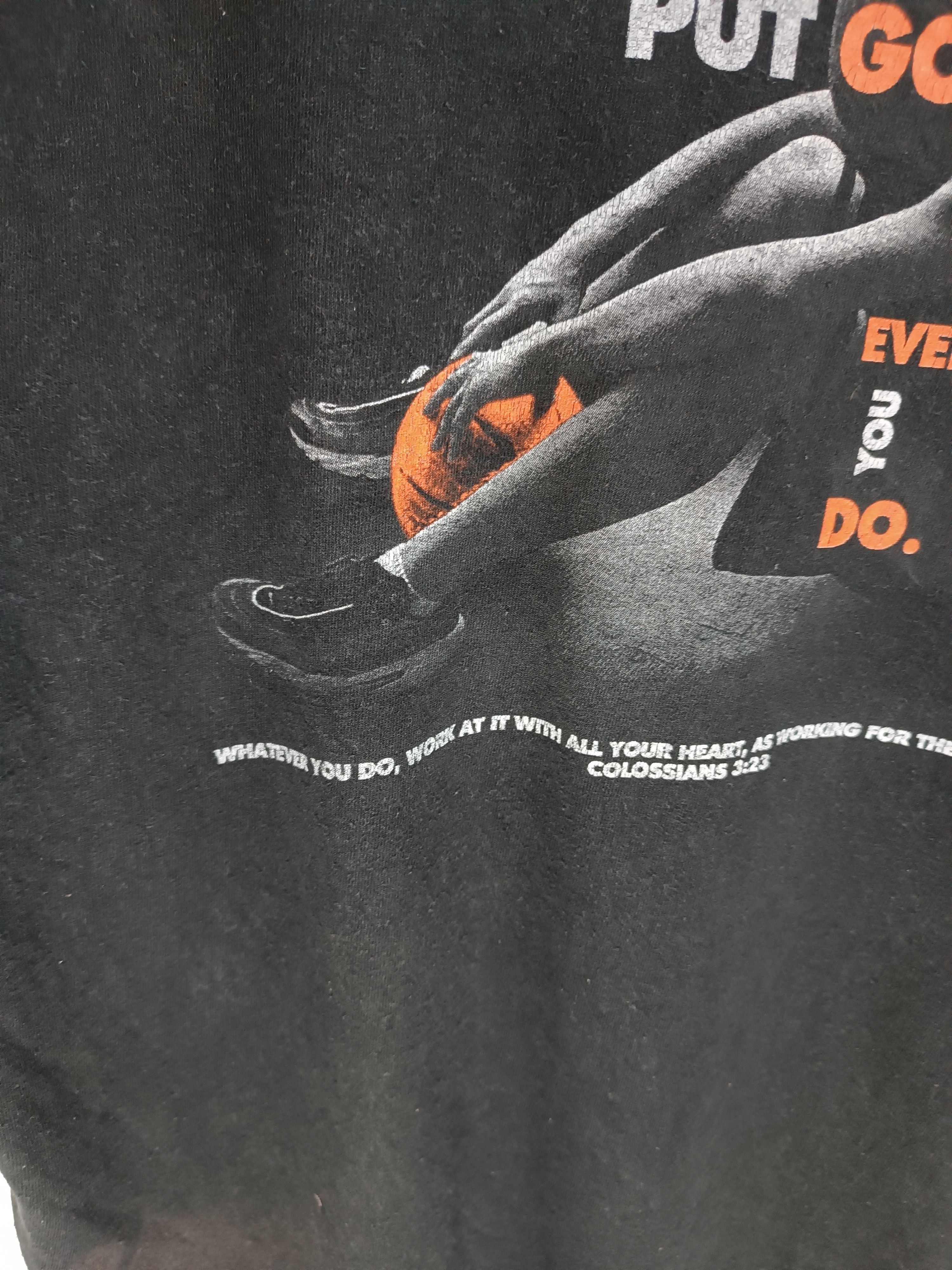Vintage VINTAGE COLOSSIANS 3:23 HUMOR ADULT QUOTES WISDOM TEE Size US XL / EU 56 / 4 - 14 Thumbnail