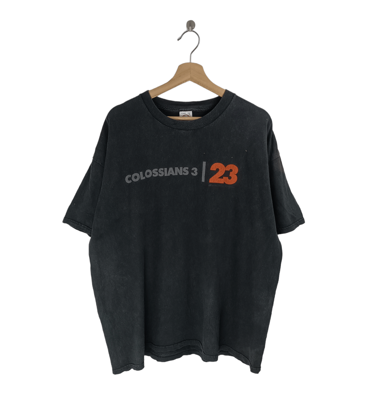 Vintage VINTAGE COLOSSIANS 3:23 HUMOR ADULT QUOTES WISDOM TEE Size US XL / EU 56 / 4 - 1 Thumbnail