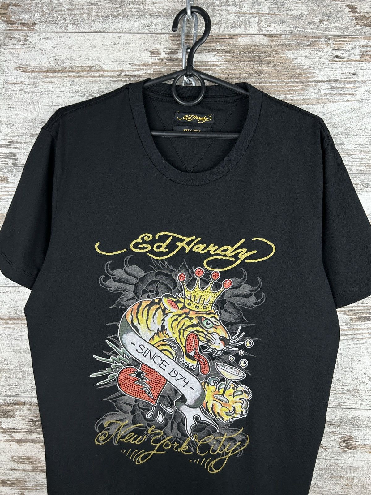 Christian Audigier × Ed Hardy × Vintage Vintage Ed Hardy T Shirt dragon tiger Christian Audigier Size US L / EU 52-54 / 3 - 3 Thumbnail