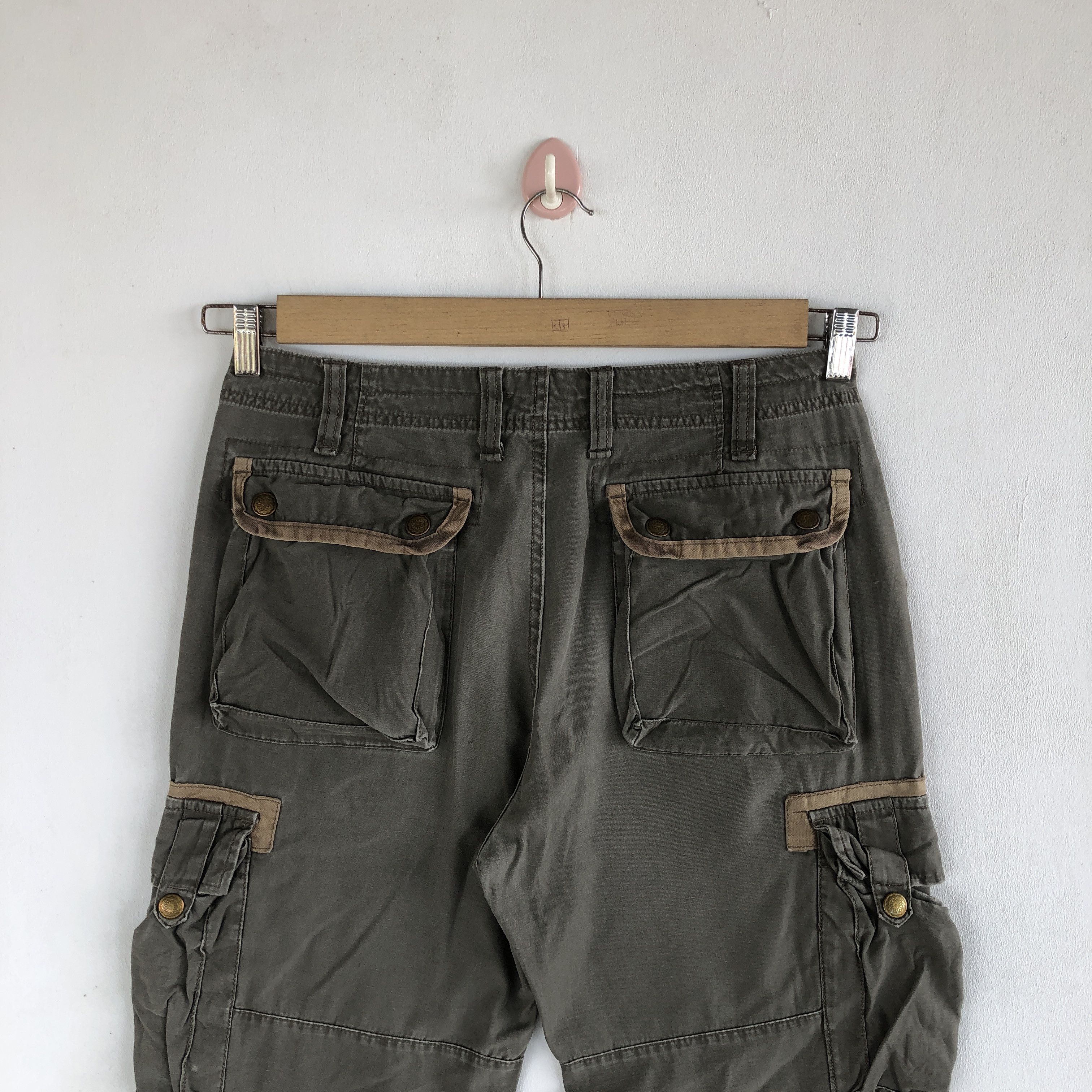 Japanese Brand × Vintage Vintage Japanese Cargo Pants Multi Pocket Utility Trousers Size US 32 / EU 48 - 6 Thumbnail