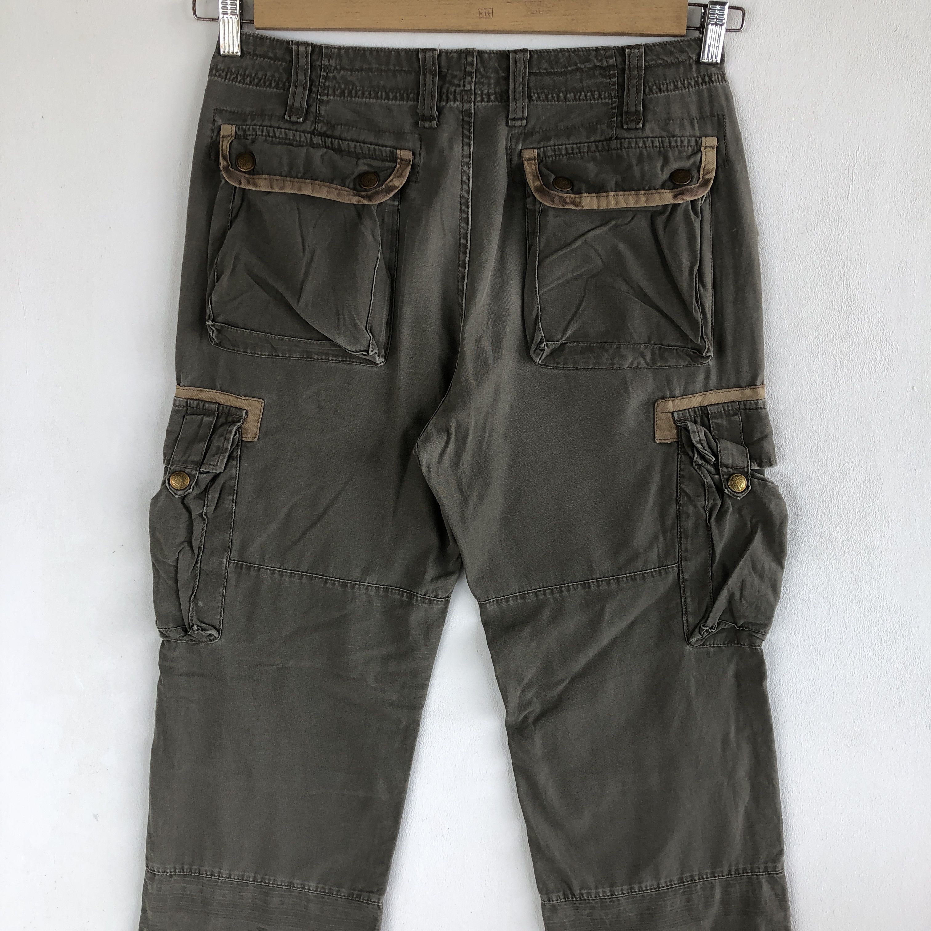 Japanese Brand × Vintage Vintage Japanese Cargo Pants Multi Pocket Utility Trousers Size US 32 / EU 48 - 4 Thumbnail