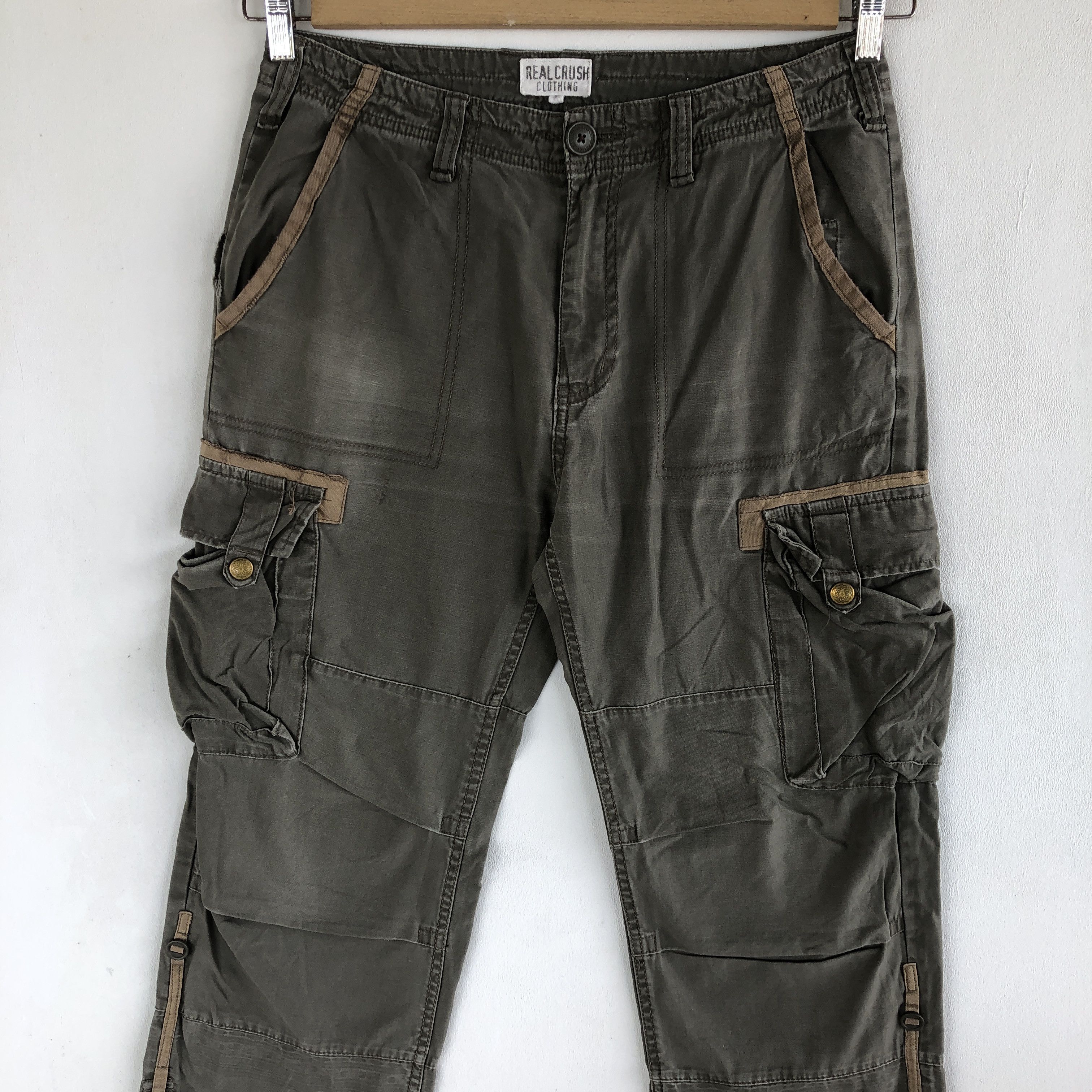 Japanese Brand × Vintage Vintage Japanese Cargo Pants Multi Pocket Utility Trousers Size US 32 / EU 48 - 3 Thumbnail