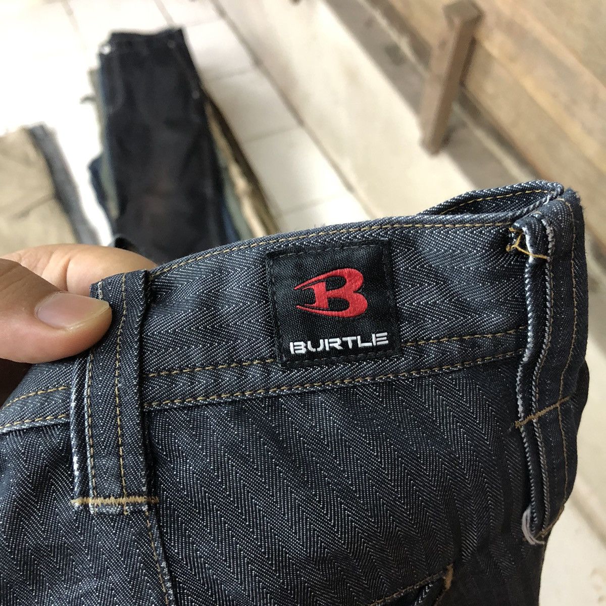 Japanese Brand Burtle Dark blue dirty multi pocket Cargo Pants #6907 Size US 32 / EU 48 - 15 Thumbnail