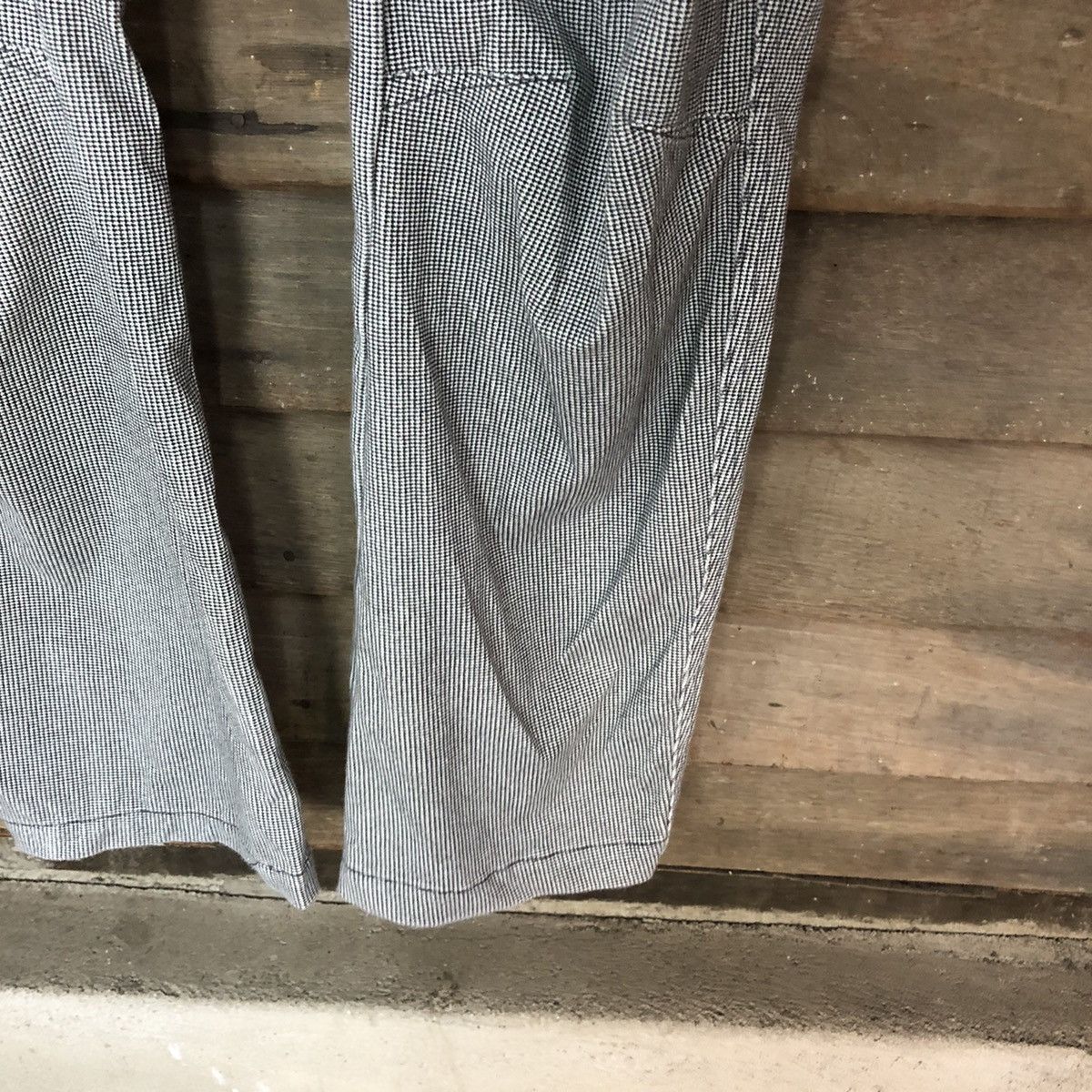 Japanese Brand Field Core Grey checkered multi pocket Cargo Pants #4566 Size US 35 - 9 Thumbnail