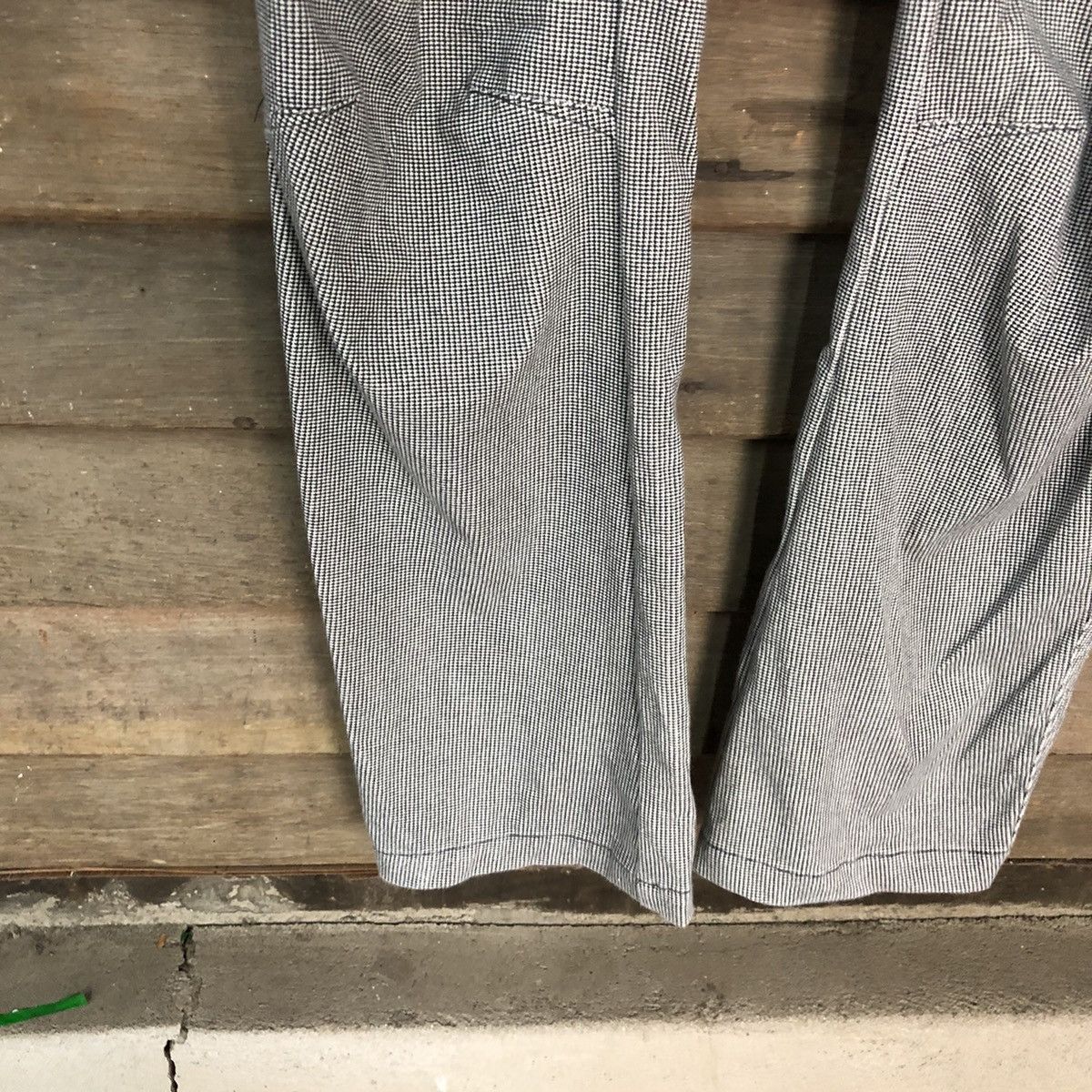 Japanese Brand Field Core Grey checkered multi pocket Cargo Pants #4566 Size US 35 - 8 Thumbnail