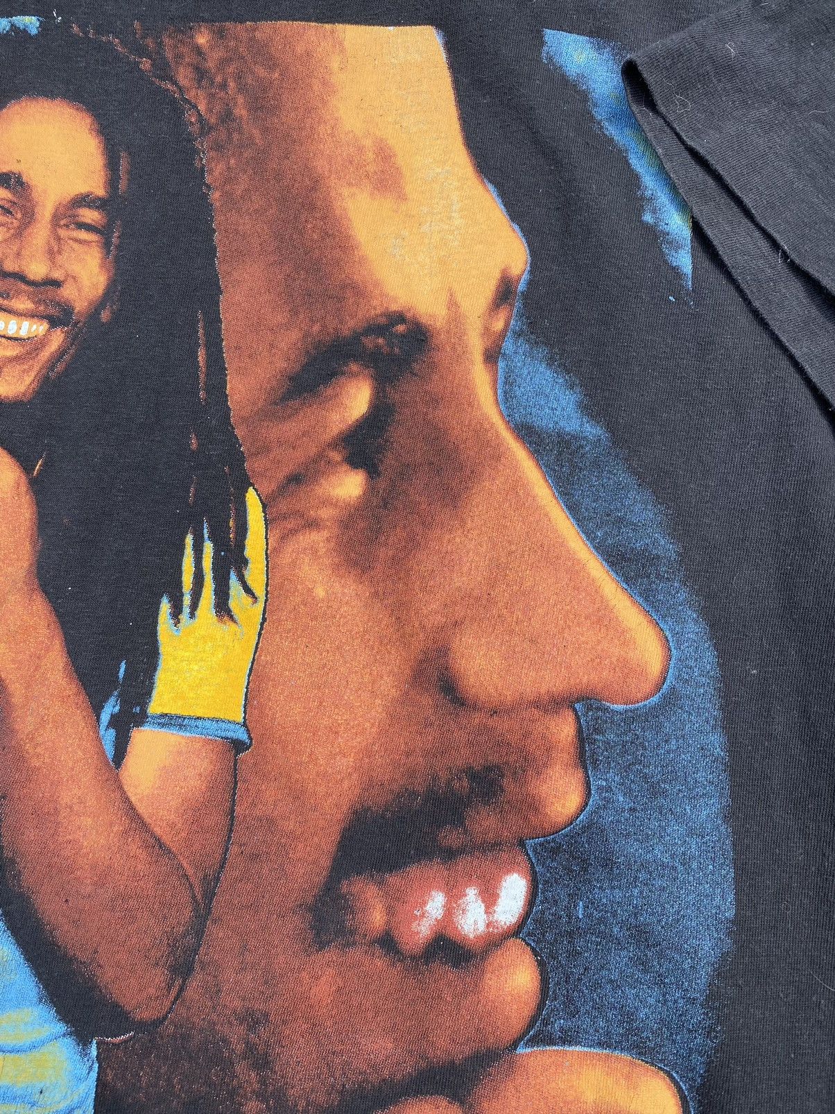 Band Tees RARE👮‍♀️Vintage 90s Bob Marley I Shot The Sheriff Allover Tee Size US L / EU 52-54 / 3 - 6 Thumbnail