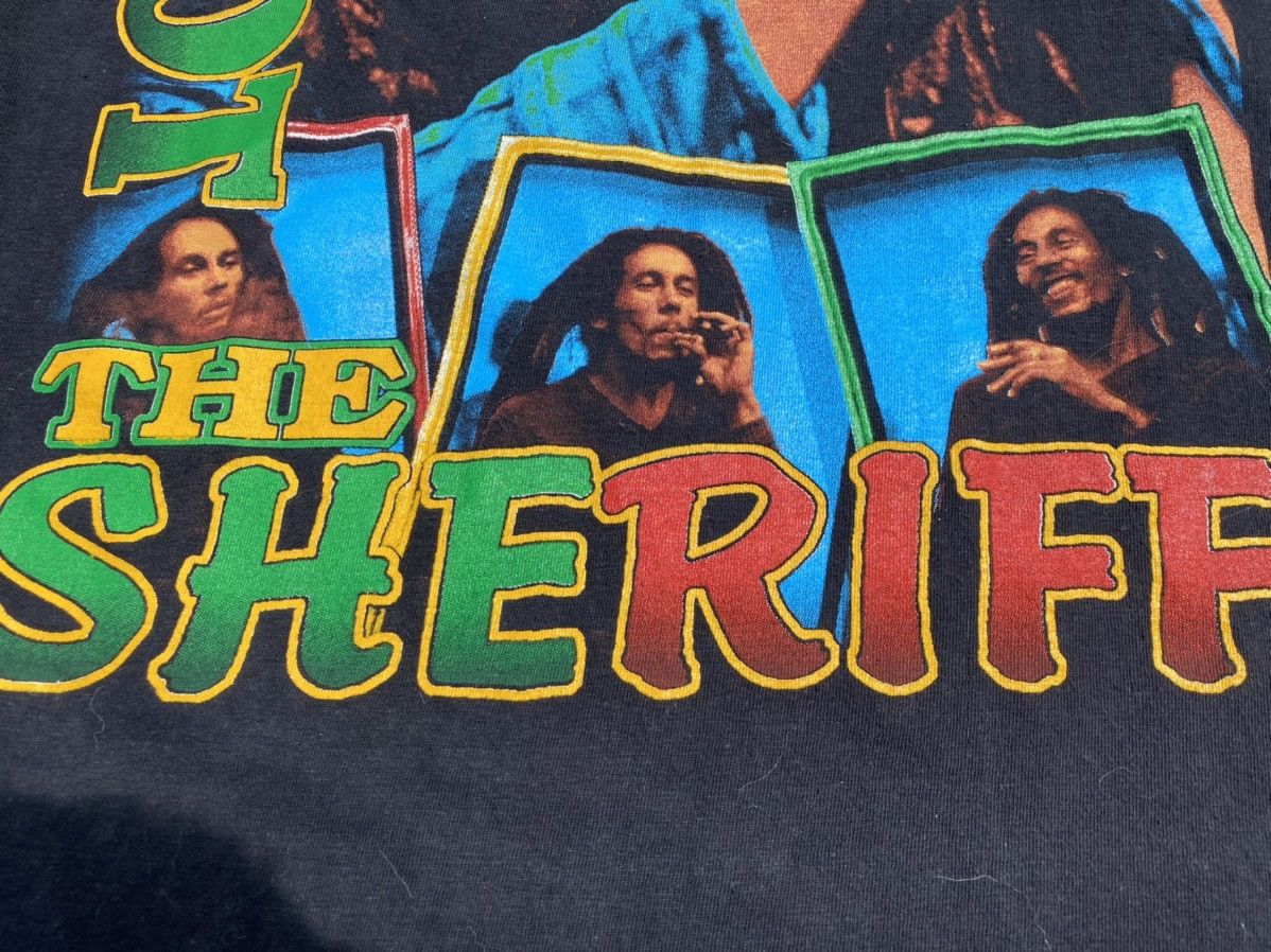 Band Tees RARE👮‍♀️Vintage 90s Bob Marley I Shot The Sheriff Allover Tee Size US L / EU 52-54 / 3 - 9 Thumbnail