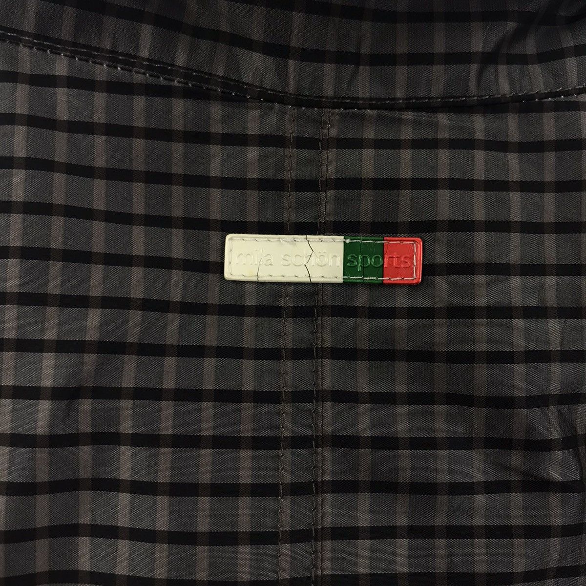 Mila Schon MILA SCHON Sports Italian Designer Check Grey Bomber Jacket Size US L / EU 52-54 / 3 - 8 Thumbnail