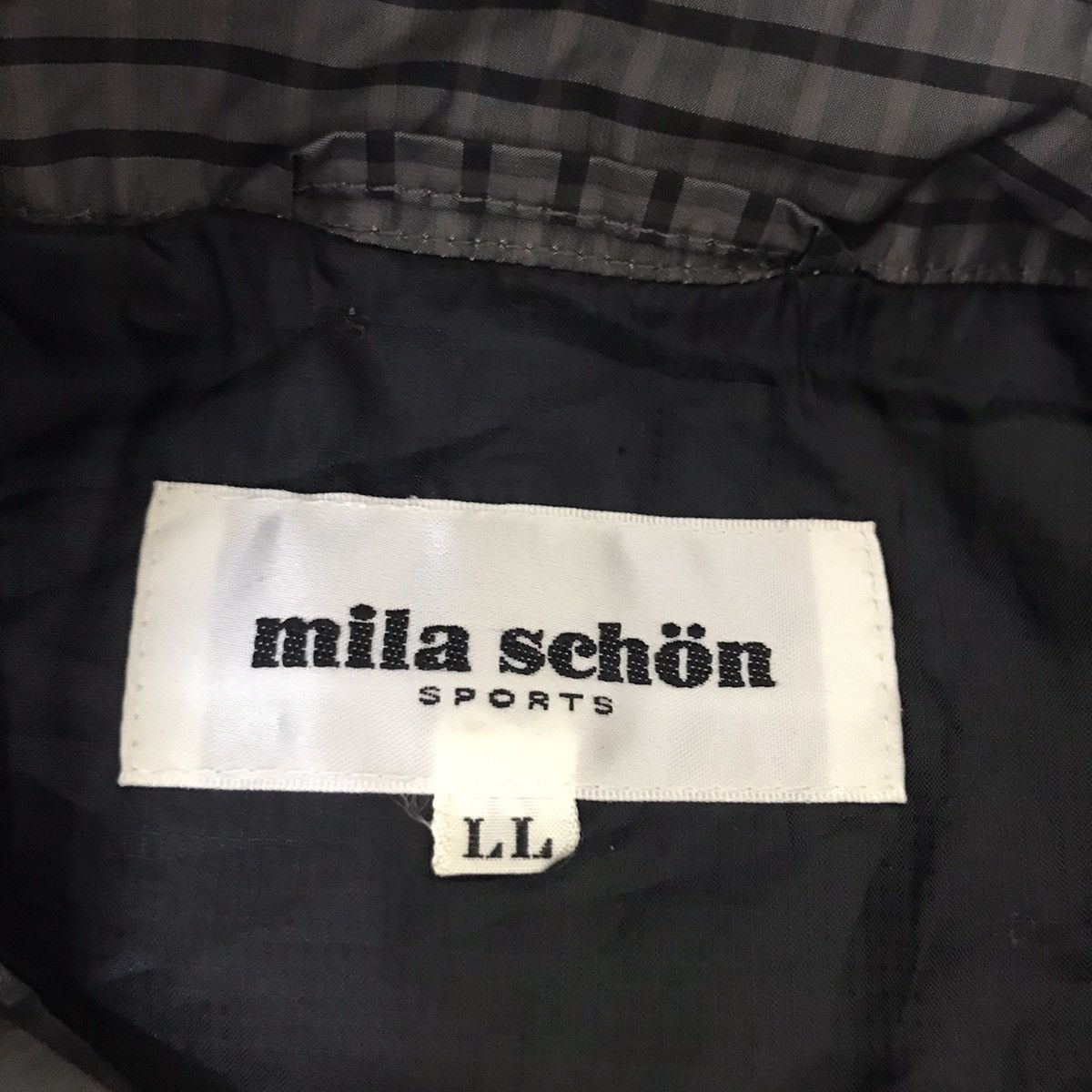 Mila Schon MILA SCHON Sports Italian Designer Check Grey Bomber Jacket Size US L / EU 52-54 / 3 - 4 Thumbnail