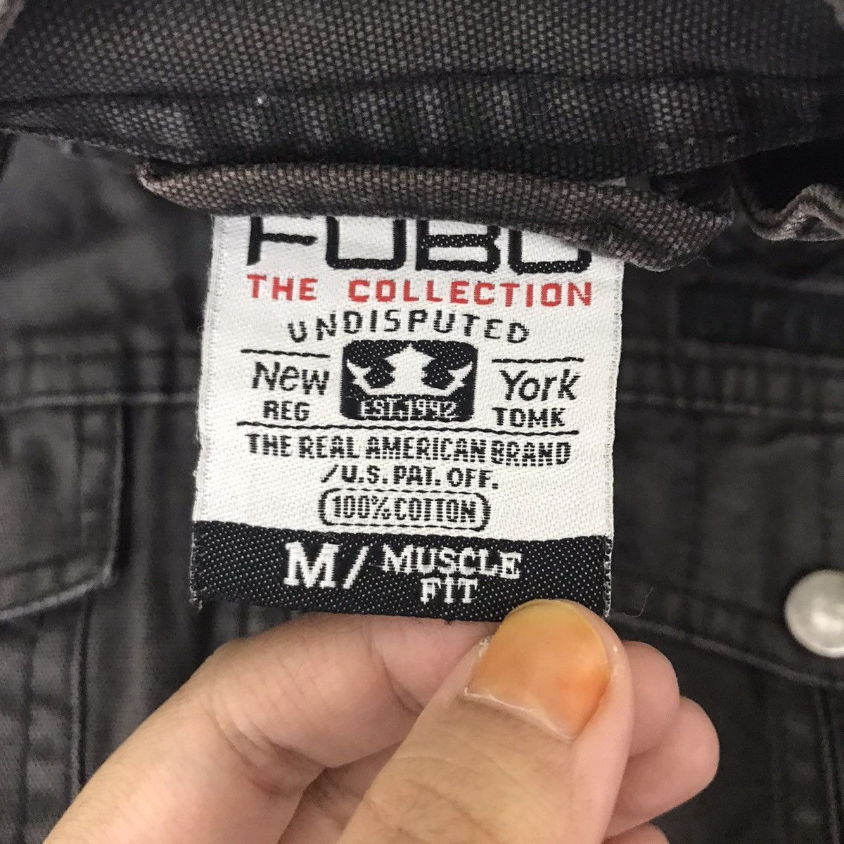 Vintage Vintage FUBU THE COLLECTION Black Jeans Denim Jacket Size US M / EU 48-50 / 2 - 5 Thumbnail