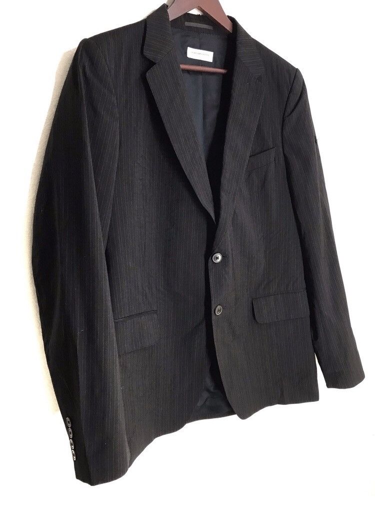 Dries Van Noten Dries Van Noten Burness Pinstripe Distressed Jacket Size US M / EU 48-50 / 2 - 4 Thumbnail