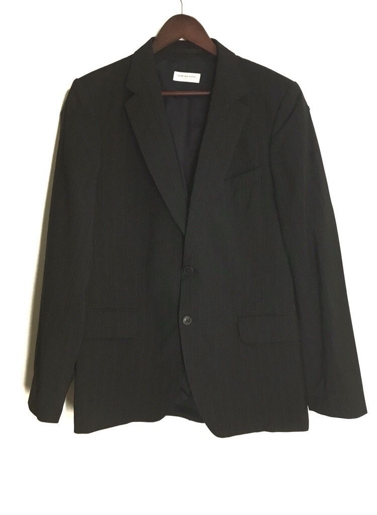 Dries Van Noten Dries Van Noten Burness Pinstripe Distressed Jacket Size US M / EU 48-50 / 2 - 2 Thumbnail
