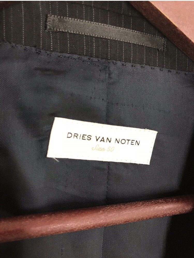 Dries Van Noten Dries Van Noten Burness Pinstripe Distressed Jacket Size US M / EU 48-50 / 2 - 5 Thumbnail