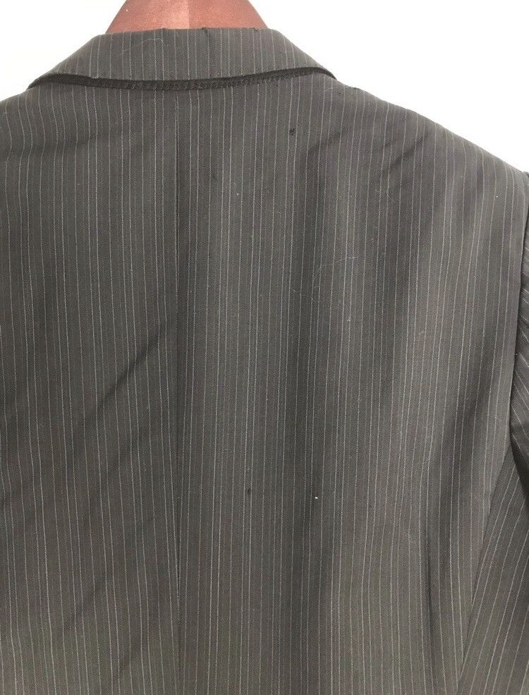 Dries Van Noten Dries Van Noten Burness Pinstripe Distressed Jacket Size US M / EU 48-50 / 2 - 6 Thumbnail