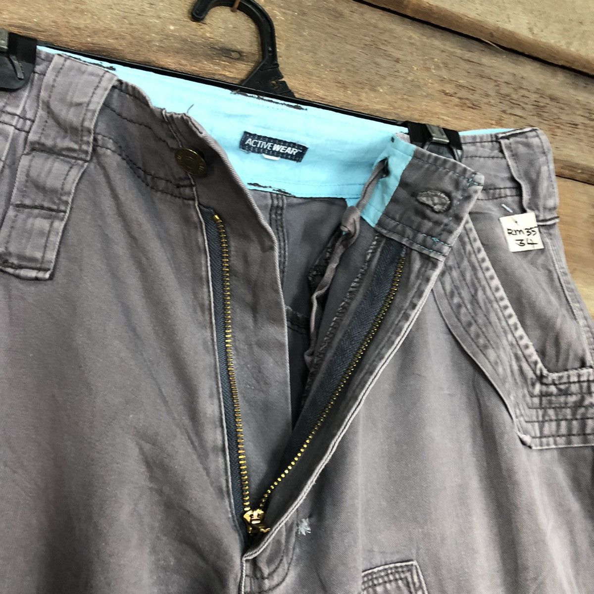 Japanese Brand Active Wear Grey Faded Multipocket Tactical Cargo Pant #A023 Size US 30 / EU 46 - 10 Thumbnail