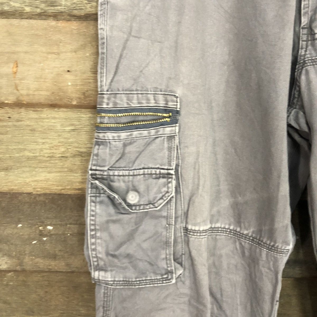 Japanese Brand Active Wear Grey Faded Multipocket Tactical Cargo Pant #A023 Size US 30 / EU 46 - 8 Thumbnail