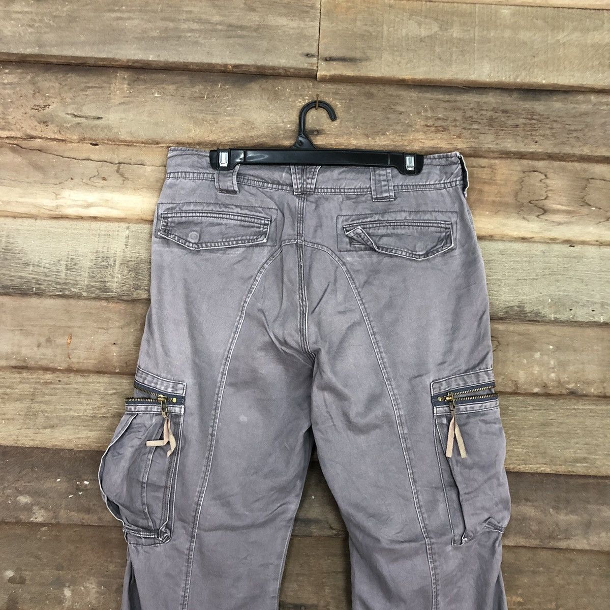 Japanese Brand Active Wear Grey Faded Multipocket Tactical Cargo Pant #A023 Size US 30 / EU 46 - 12 Thumbnail