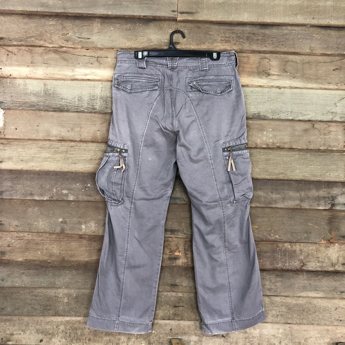 Japanese Brand Active Wear Grey Faded Multipocket Tactical Cargo Pant #A023 Size US 30 / EU 46 - 11 Thumbnail