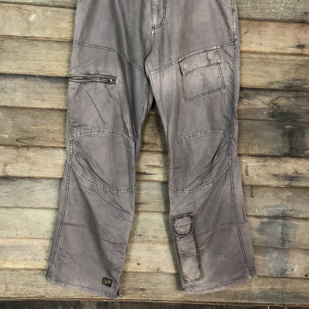 G-Star G.Star Raw Grey Multipocket Double Knee Cargo Pants #A021 Size US 34 / EU 50 - 4 Thumbnail