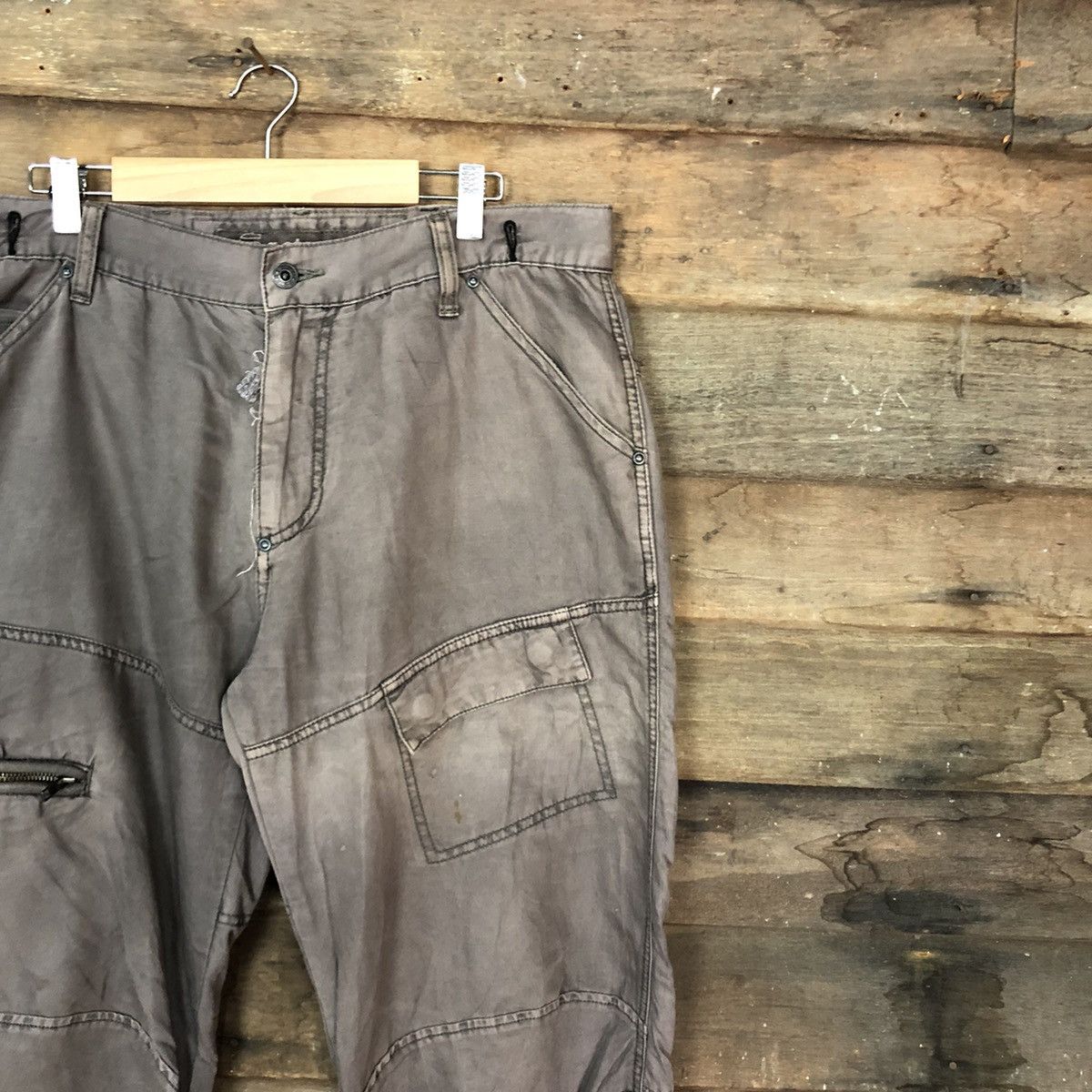 G-Star G.Star Raw Grey Multipocket Double Knee Cargo Pants #A021 Size US 34 / EU 50 - 6 Thumbnail