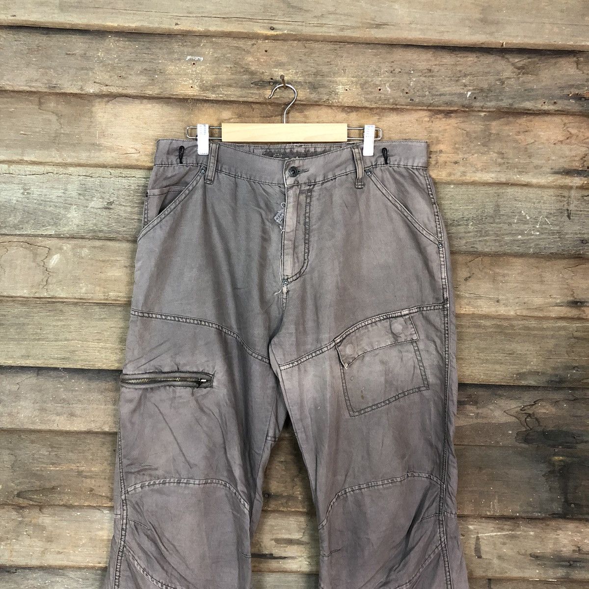 G-Star G.Star Raw Grey Multipocket Double Knee Cargo Pants #A021 Size US 34 / EU 50 - 3 Thumbnail