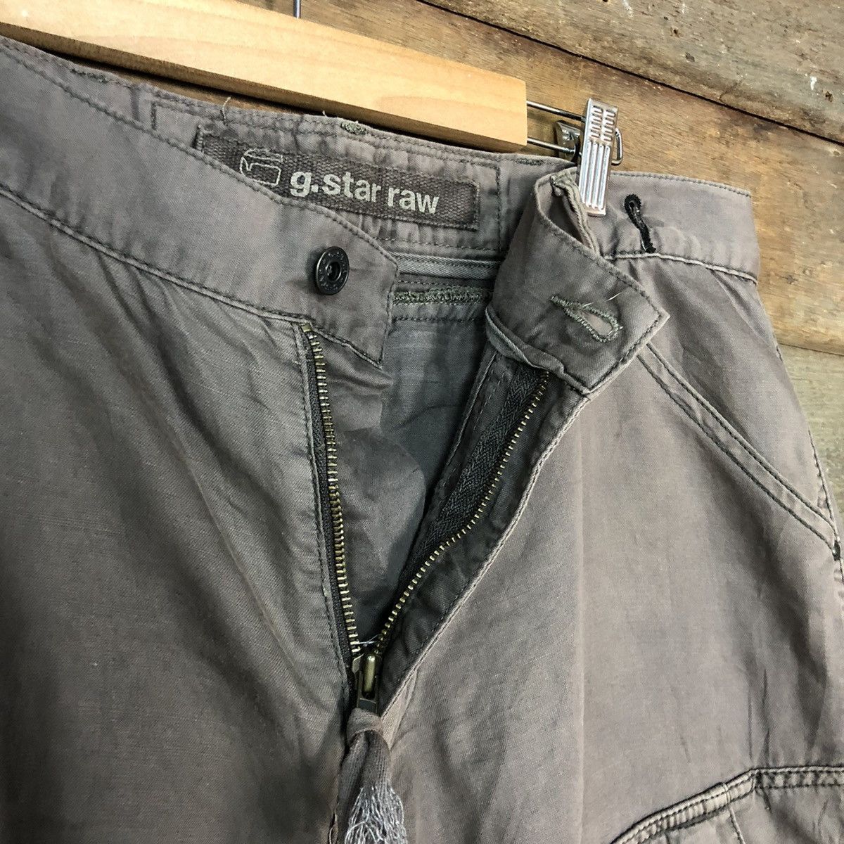 G-Star G.Star Raw Grey Multipocket Double Knee Cargo Pants #A021 Size US 34 / EU 50 - 13 Thumbnail