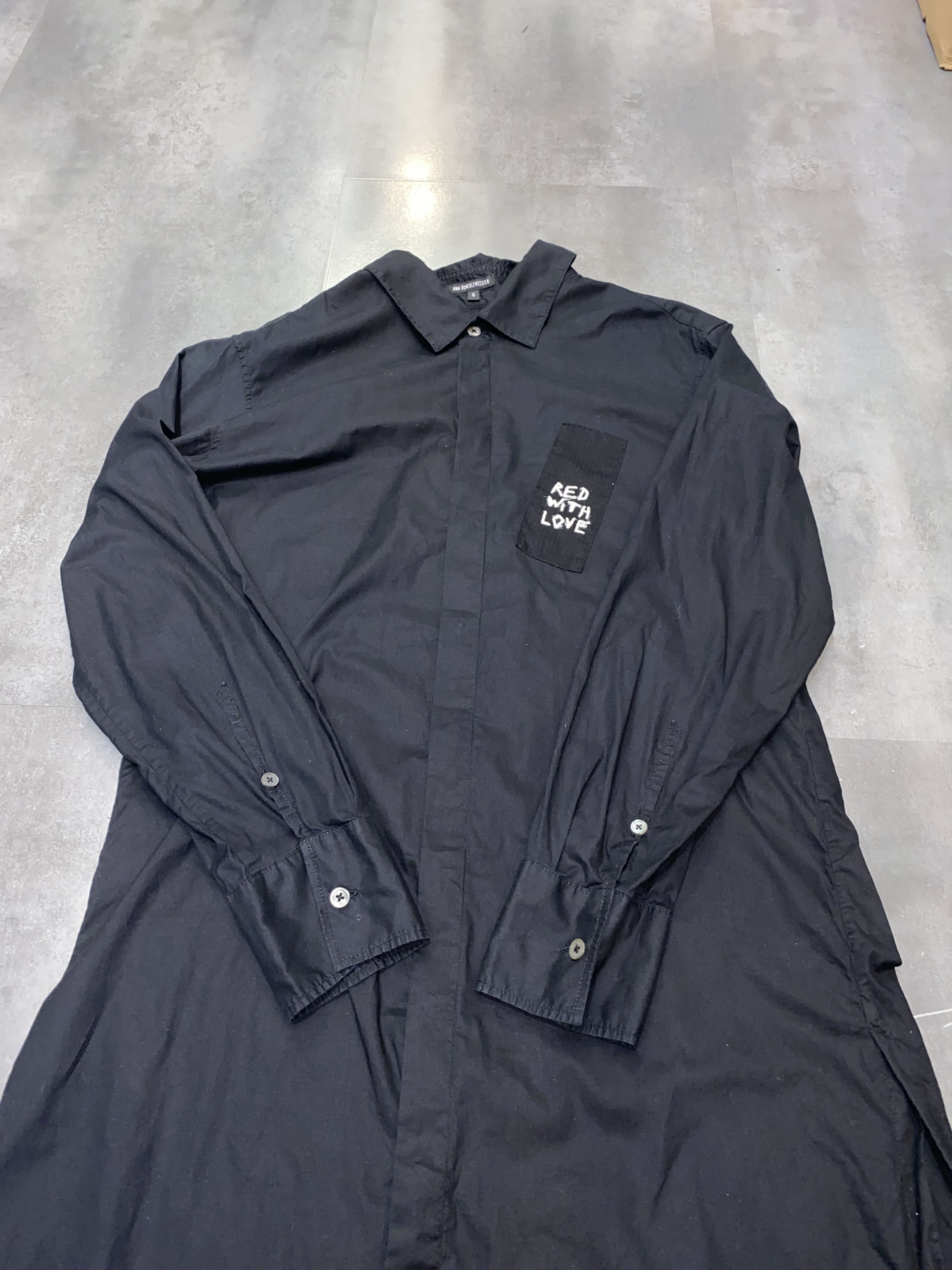 Ann Demeulemeester SS17 Ann Demeulemeester "Red With Love" Long Shirt/Coat Size US M / EU 48-50 / 2 - 12 Thumbnail