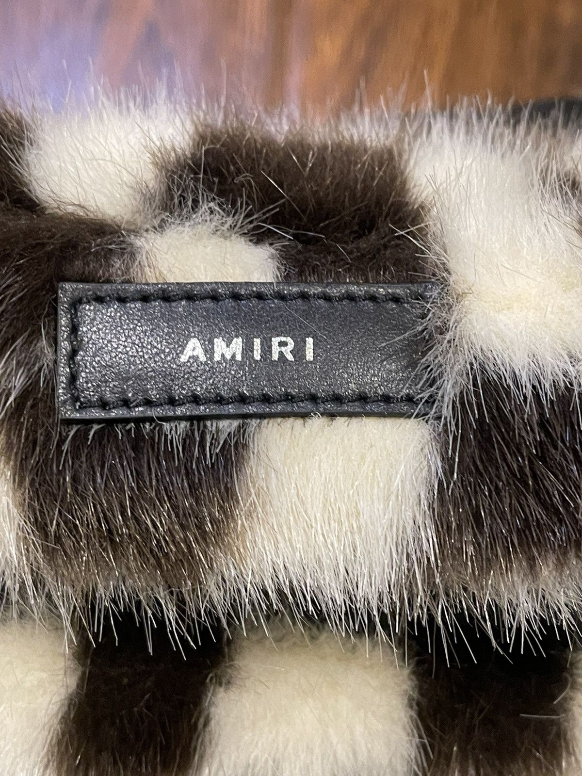 Amiri × Wes Lang AMIRI checkered fur belt bag extremely rare only few made Size ONE SIZE - 2 Thumbnail