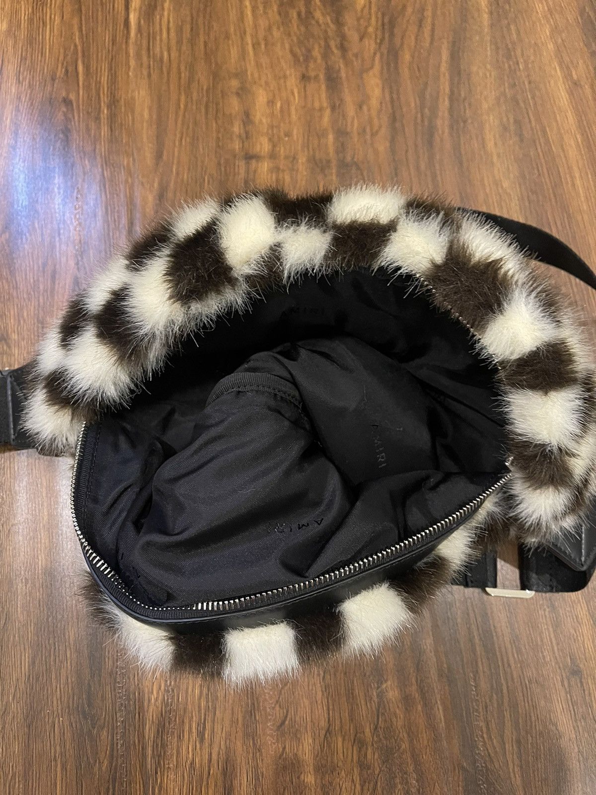 Amiri × Wes Lang AMIRI checkered fur belt bag extremely rare only few made Size ONE SIZE - 6 Thumbnail