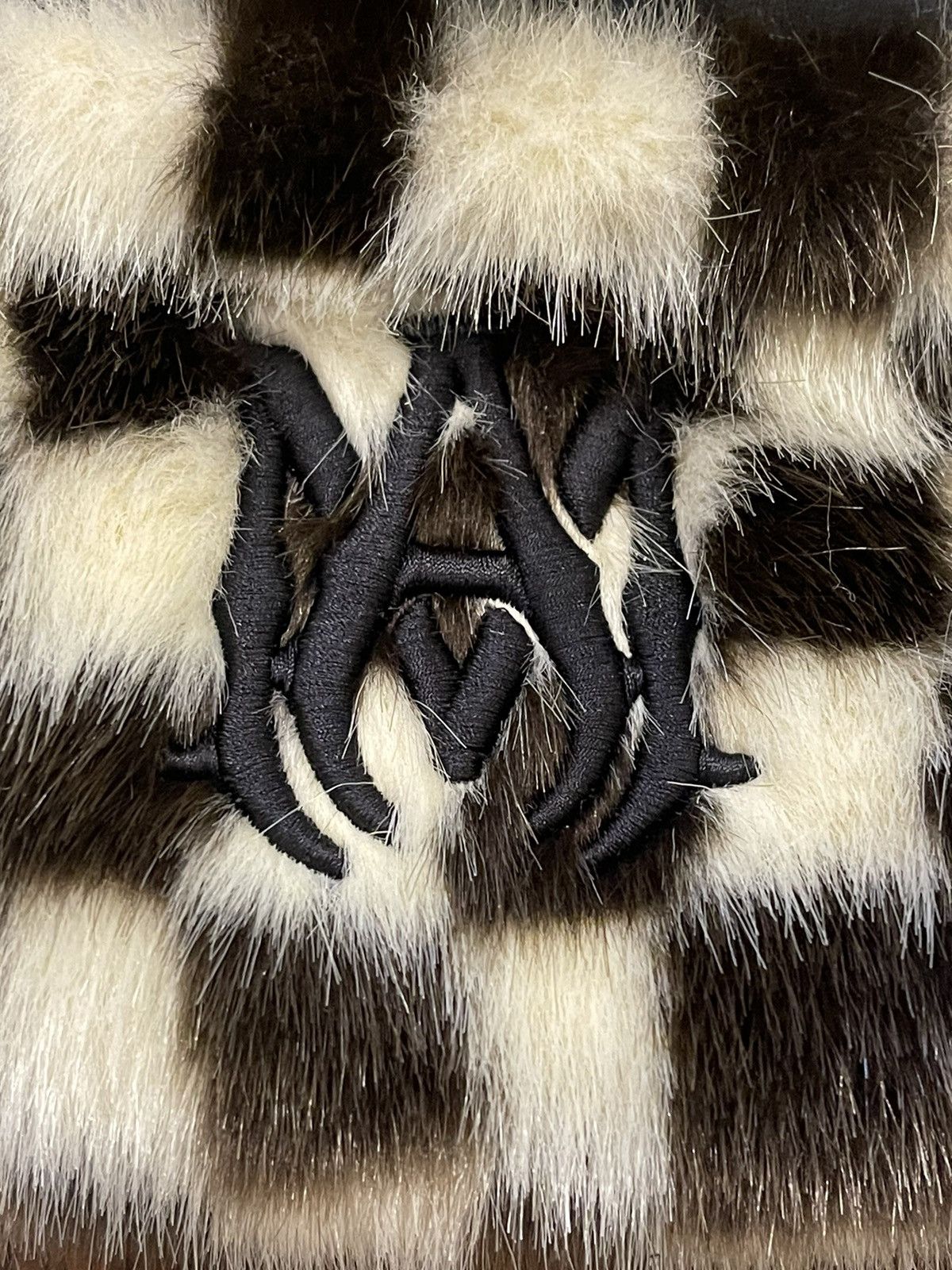 Amiri × Wes Lang AMIRI checkered fur belt bag extremely rare only few made Size ONE SIZE - 3 Thumbnail