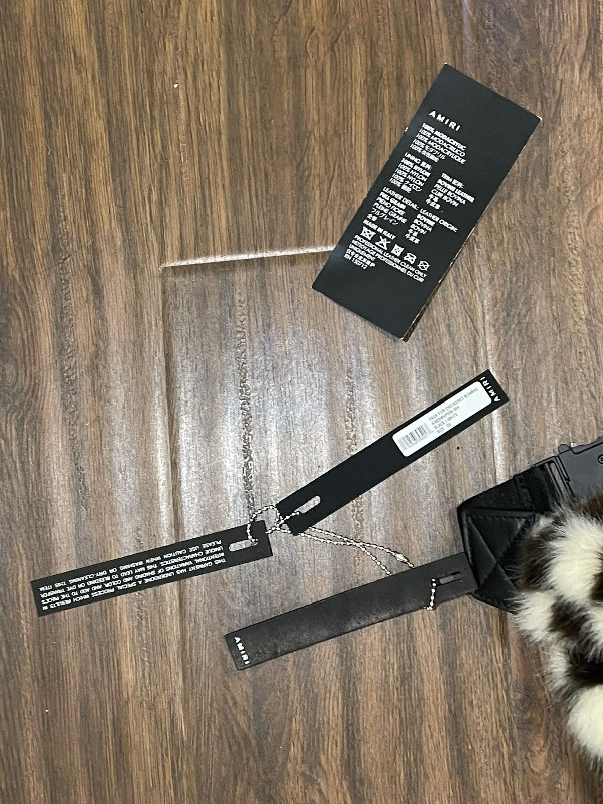 Amiri × Wes Lang AMIRI checkered fur belt bag extremely rare only few made Size ONE SIZE - 9 Thumbnail