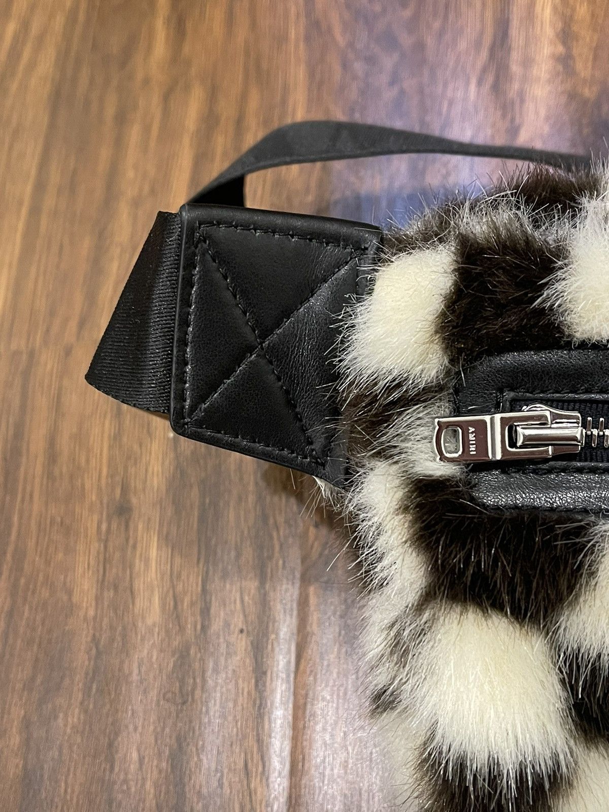Amiri × Wes Lang AMIRI checkered fur belt bag extremely rare only few made Size ONE SIZE - 18 Thumbnail