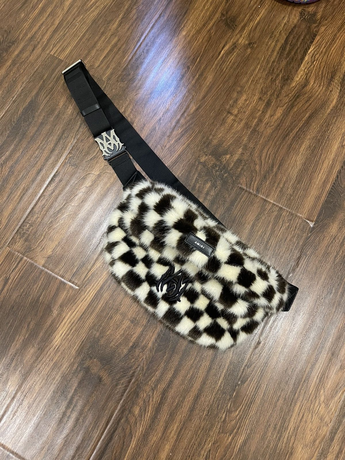 Amiri × Wes Lang AMIRI checkered fur belt bag extremely rare only few made Size ONE SIZE - 23 Thumbnail