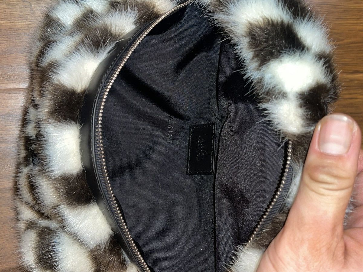 Amiri × Wes Lang AMIRI checkered fur belt bag extremely rare only few made Size ONE SIZE - 24 Thumbnail