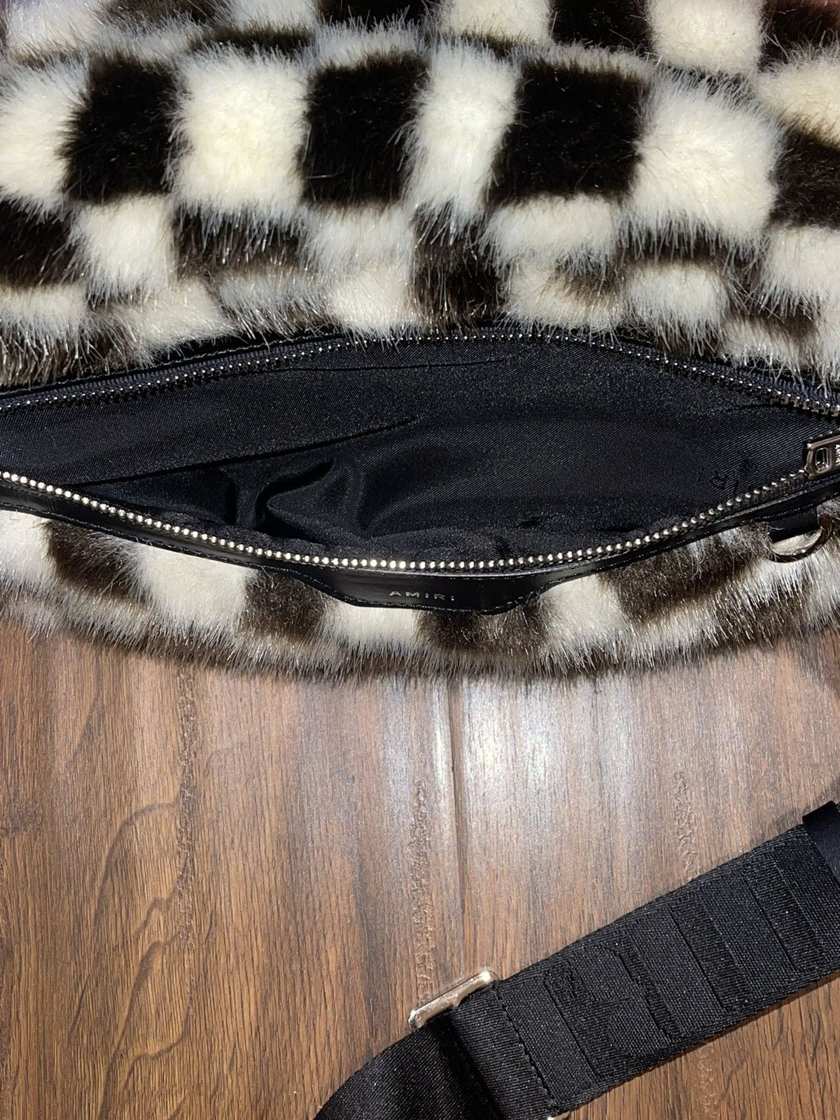 Amiri × Wes Lang AMIRI checkered fur belt bag extremely rare only few made Size ONE SIZE - 25 Thumbnail