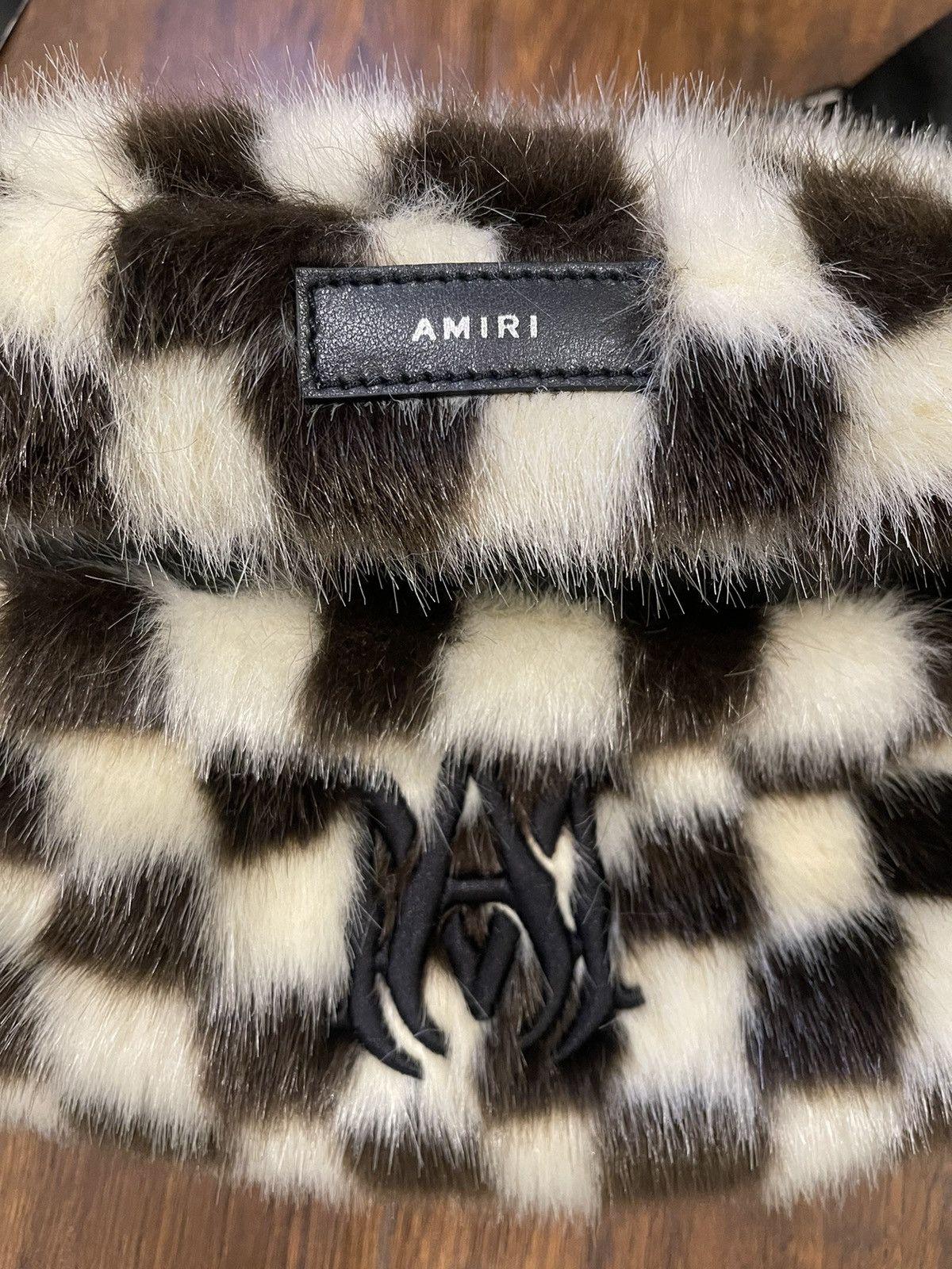 Amiri × Wes Lang AMIRI checkered fur belt bag extremely rare only few made Size ONE SIZE - 5 Thumbnail