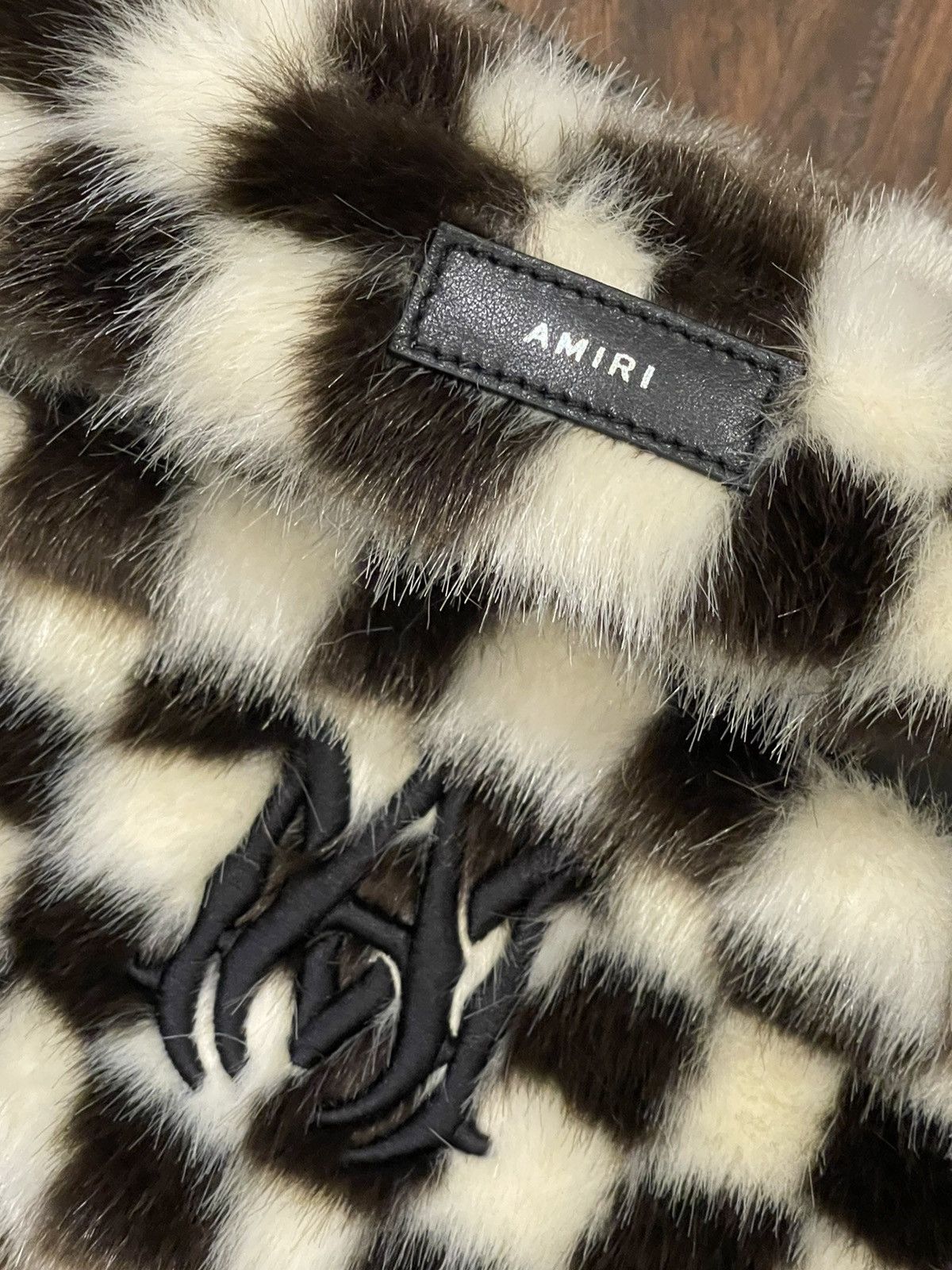 Amiri × Wes Lang AMIRI checkered fur belt bag extremely rare only few made Size ONE SIZE - 20 Thumbnail