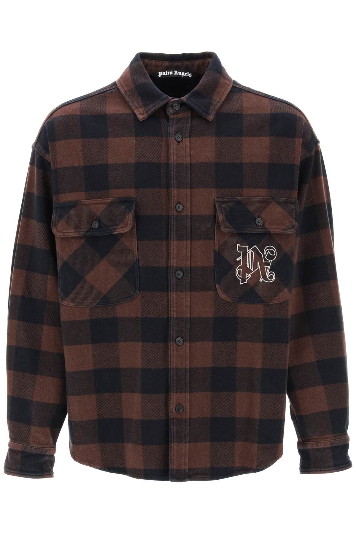 Palm Angels Palm Angels Flannel Overshirt With Check Motif | Grailed