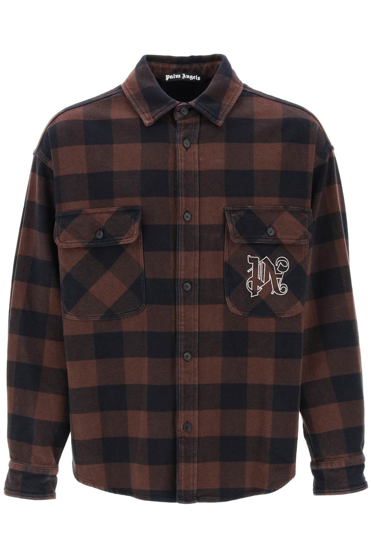 Palm Angels Checked wool overshirt main image 0
