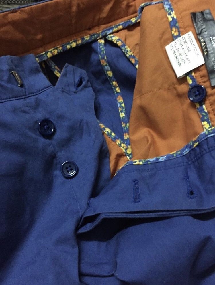 Daniele Alessandrini Italian Brand D.A Indigo Blue Slim fit Chino Pants Size US 32 / EU 48 - 6 Thumbnail