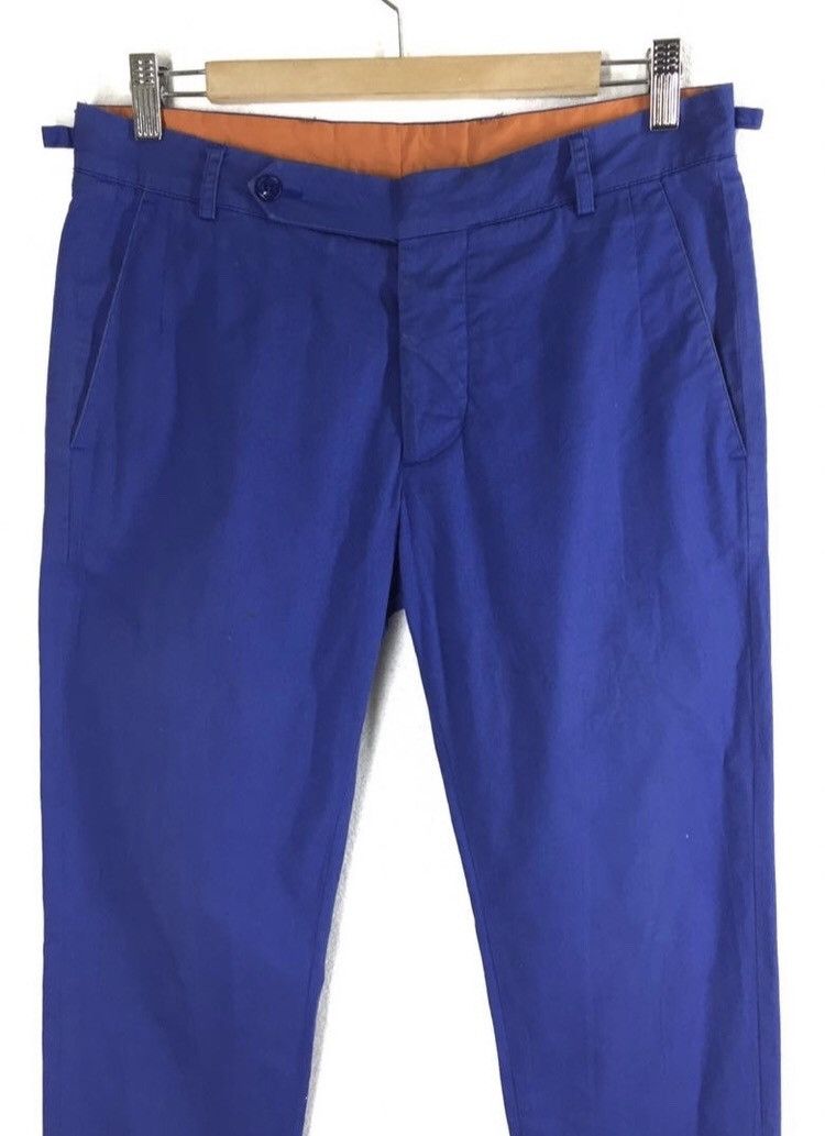 Daniele Alessandrini Italian Brand D.A Indigo Blue Slim fit Chino Pants Size US 32 / EU 48 - 2 Thumbnail