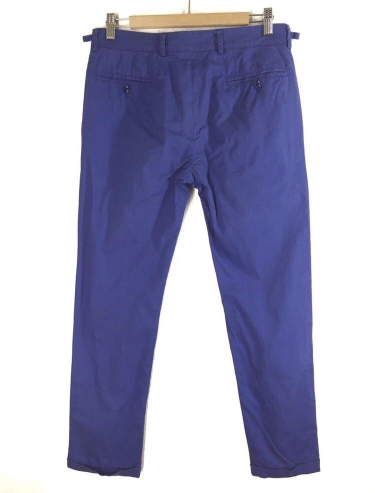 Daniele Alessandrini Italian Brand D.A Indigo Blue Slim fit Chino Pants Size US 32 / EU 48 - 4 Thumbnail