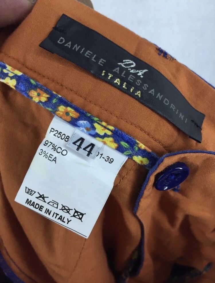Daniele Alessandrini Italian Brand D.A Indigo Blue Slim fit Chino Pants Size US 32 / EU 48 - 7 Thumbnail