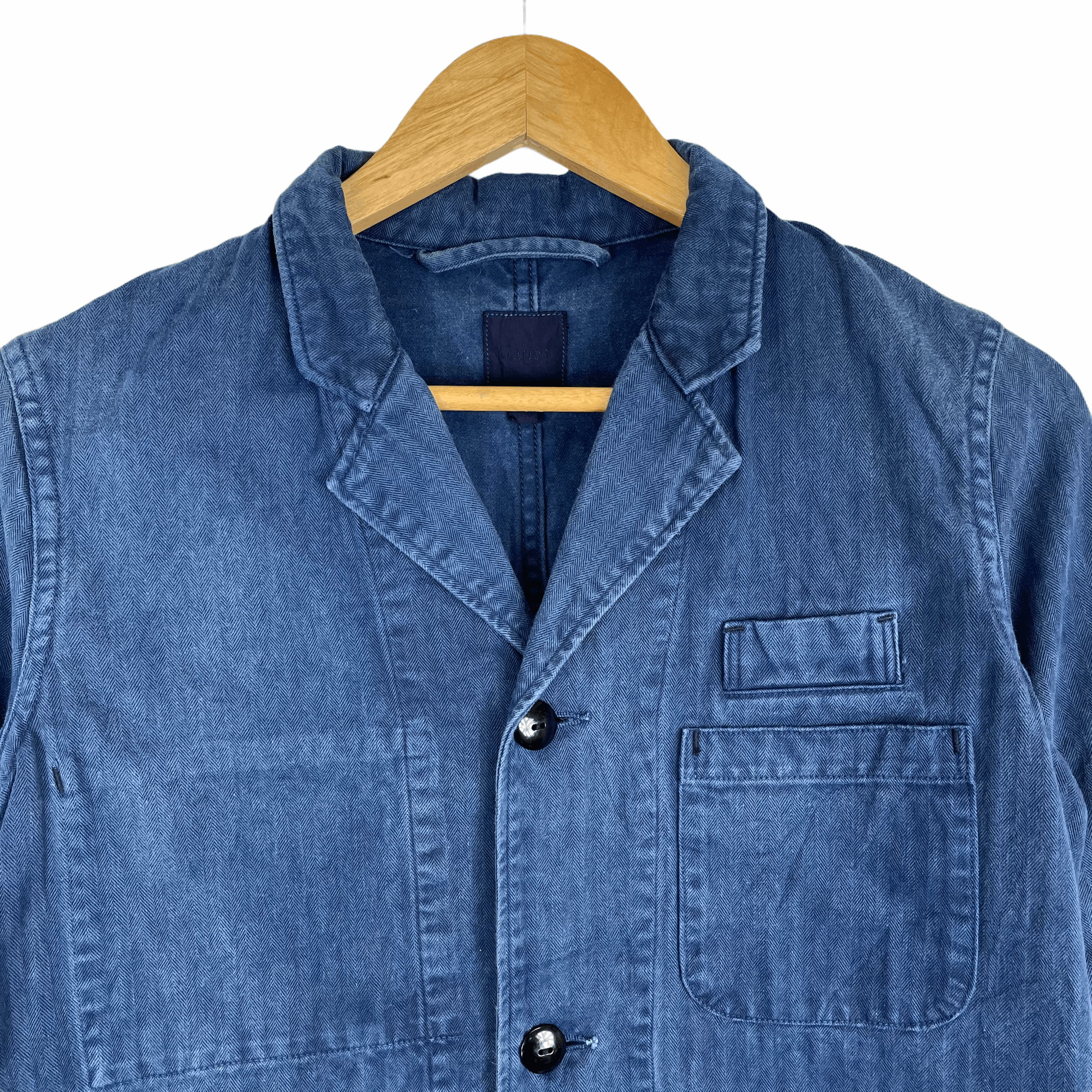 Sanca SANCA Japanese Brand Long Blue Denim Jacket Size US S / EU 44-46 / 1 - 2 Thumbnail