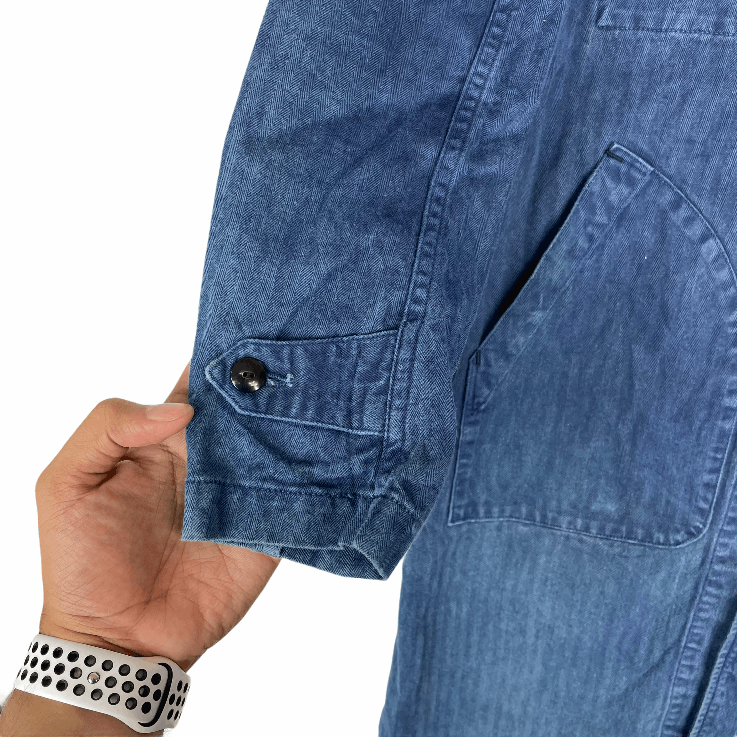 Sanca SANCA Japanese Brand Long Blue Denim Jacket Size US S / EU 44-46 / 1 - 3 Thumbnail