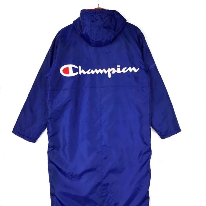 Champion × Vintage Vintage CHAMPION ATHLETIC Embroidered Logo Blue Long Jacket Size US M / EU 48-50 / 2 - 1 Thumbnail